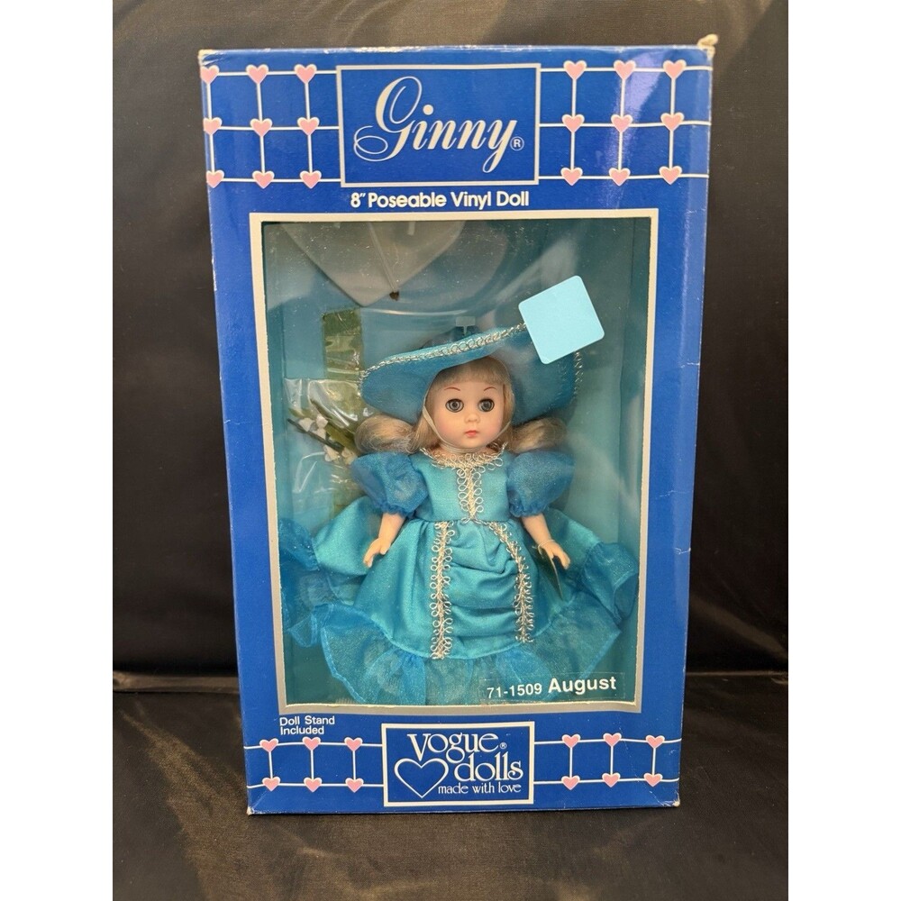 Vintage 1980s Ginny “August” Doll In Original Box